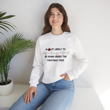 Most Likely To Food & Drink Edition (Light Apparel) | Christmas Humor Tee | Gift for Friends & Family