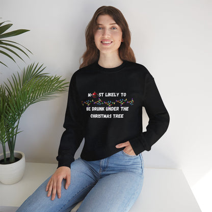 Most Likely To Food & Drink Edition (Dark Apparel) | Christmas Humor | Gift for Friends & Family