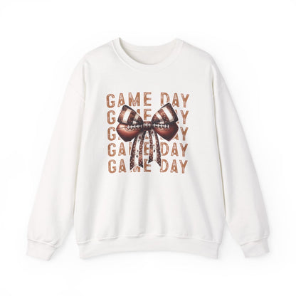 Game Day Sweatshirt – Cute Football Bow Crewneck for Women & Fans