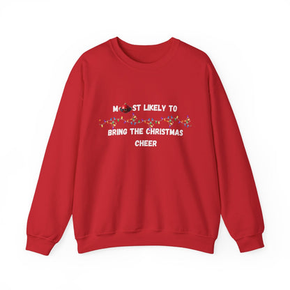 Most Likely To Christmas Spirit Edition (Dark Apparel) | Christmas Humor | Gift for Friends & Family