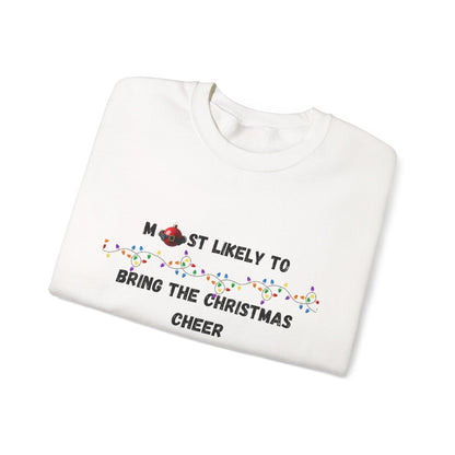 Most Likely To Christmas Spirit Edition (Light Apparel) | Christmas Humor Tee | Gift for Friends & Family