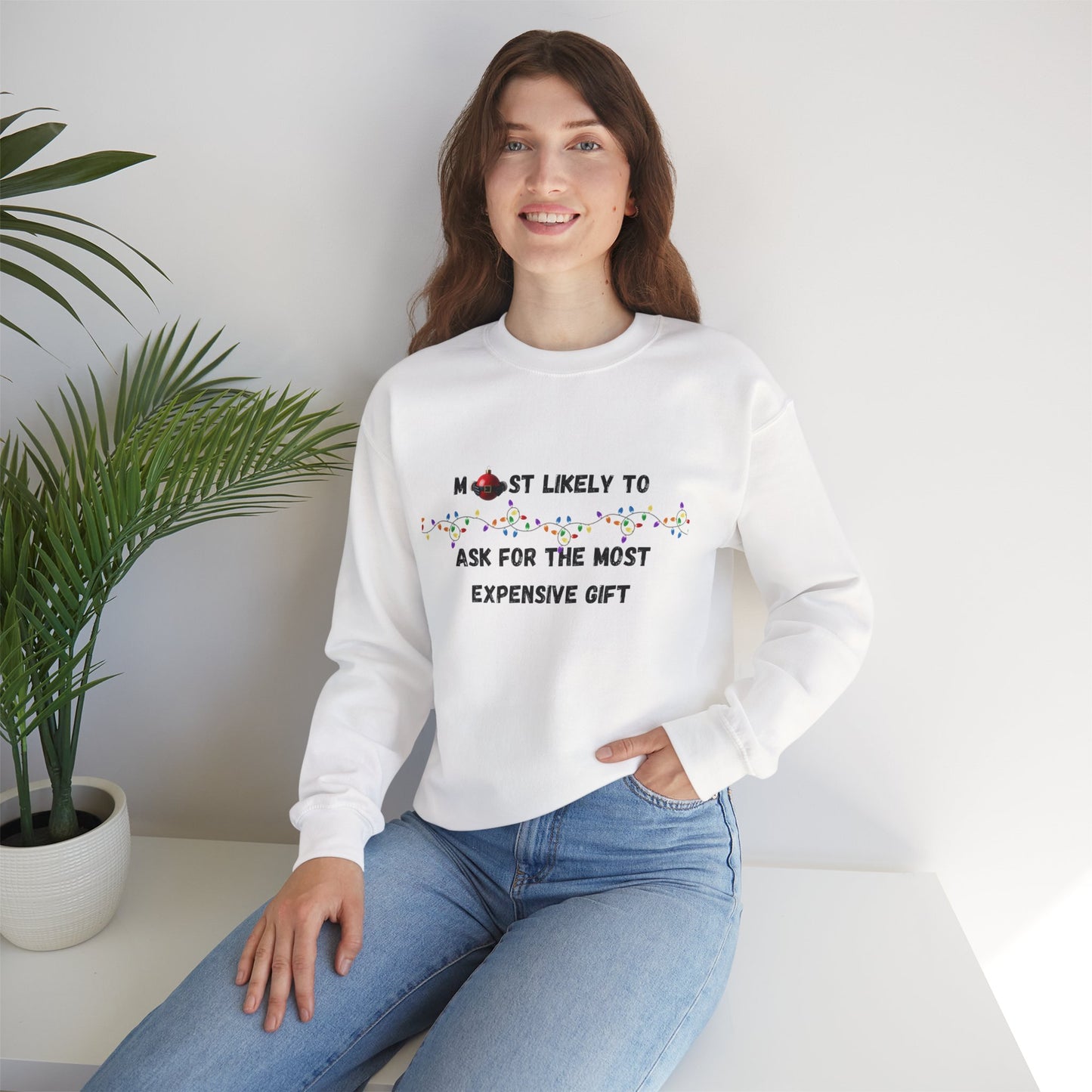 Most Likely To Naughty (Light Apparel) | Christmas Humor Tee | Gift for Friends & Family