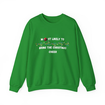 Most Likely To Christmas Spirit Edition (Dark Apparel) | Christmas Humor | Gift for Friends & Family