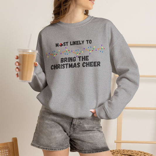 Most Likely To Christmas Spirit (Light Apparel) | Christmas Humor Tee | Gift for Friends & Family