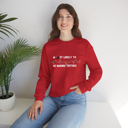 Most Likely To Christmas Day Edition (Dark Apparel) | Christmas Humor | Gift for Friends & Family