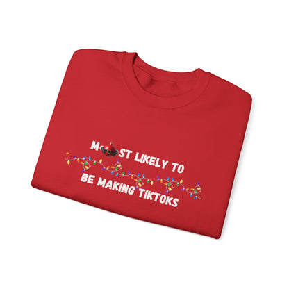 Most Likely To Christmas Day Edition (Dark Apparel) | Christmas Humor | Gift for Friends & Family