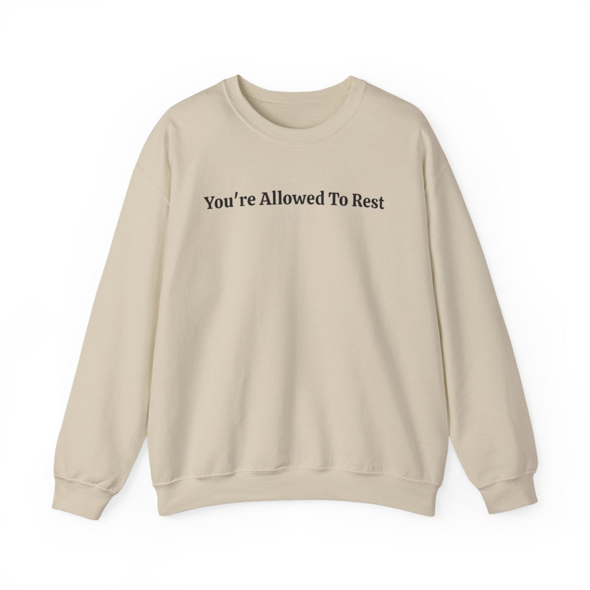 “You’re Allowed To Rest” Cozy Affirmation Sweatshirt