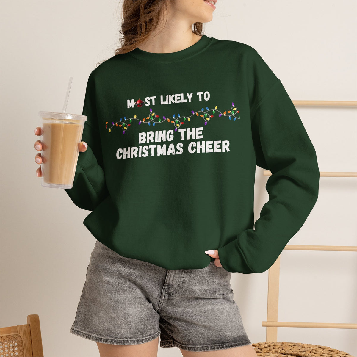 Most Likely To Christmas Spirit Edition (Dark Apparel) | Christmas Humor | Gift for Friends & Family