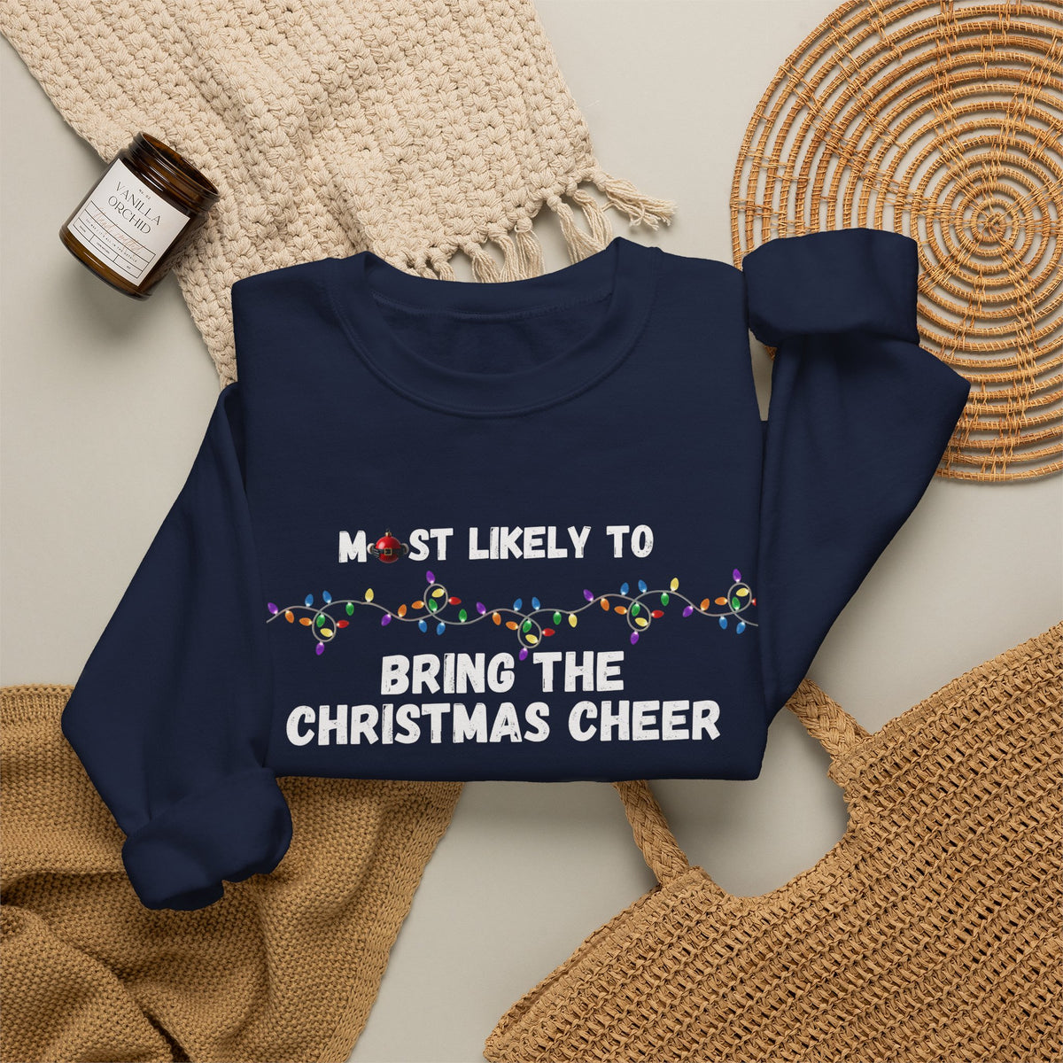 Most Likely To Christmas Spirit Edition (Dark Apparel) | Christmas Humor | Gift for Friends & Family