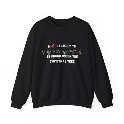 Most Likely To Food & Drink Edition (Dark Apparel) | Christmas Humor | Gift for Friends & Family