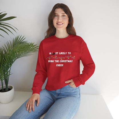Most Likely To Christmas Spirit Edition (Dark Apparel) | Christmas Humor | Gift for Friends & Family