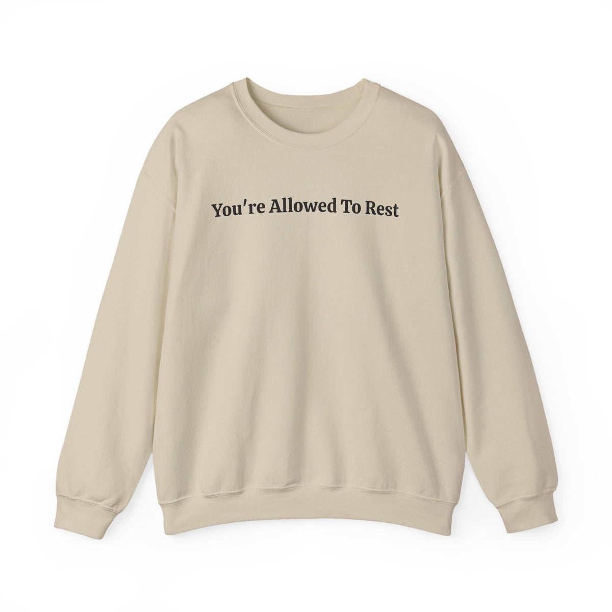 “You’re Allowed To Rest” Cozy Affirmation Sweatshirt