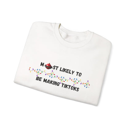 Most Likely To Christmas Day Edition (Light Apparel) | Christmas Humor Tee | Gift for Friends & Family