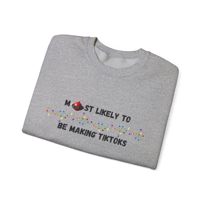 Most Likely To Christmas Day Edition (Light Apparel) | Christmas Humor Tee | Gift for Friends & Family