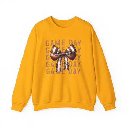 Game Day Sweatshirt – Cute Football Bow Crewneck for Women & Fans