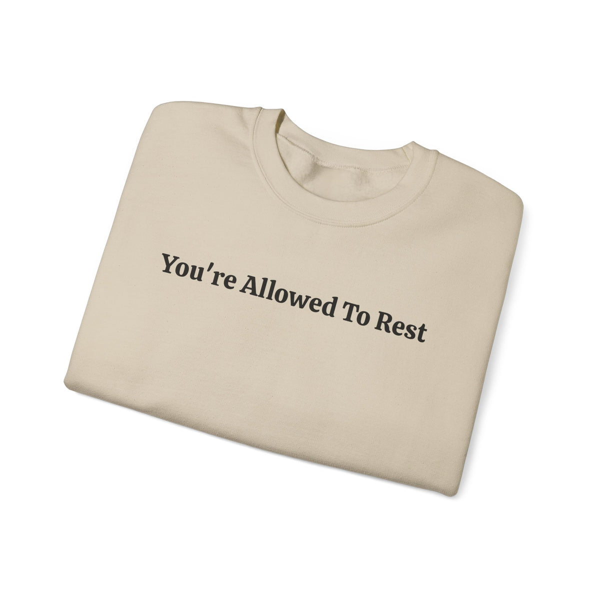 “You’re Allowed To Rest” Cozy Affirmation Sweatshirt