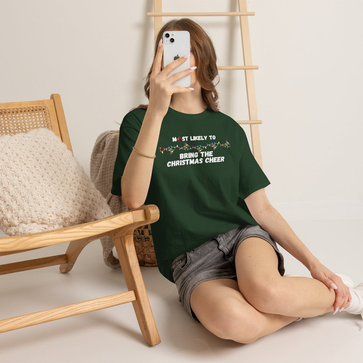 Most Likely To Christmas Spirit Edition (Dark Apparel) | Christmas Humor | Gift for Friends & Family