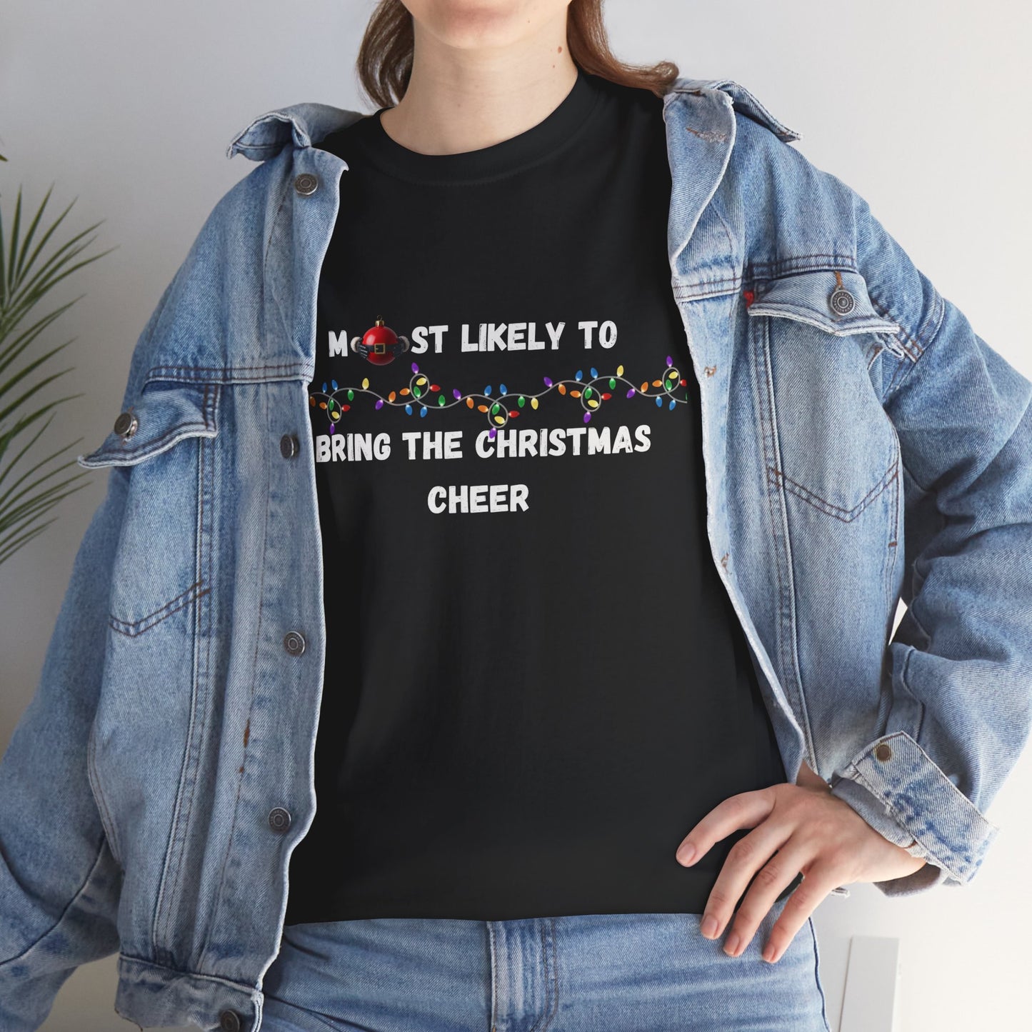 Most Likely To Christmas Spirit Edition (Dark Apparel) | Christmas Humor | Gift for Friends & Family