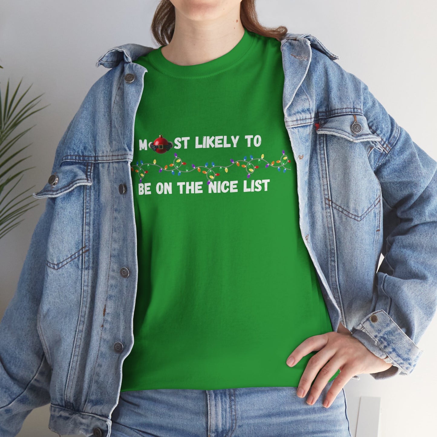 Most Likely To Nice Edition (Dark Apparel) | Christmas Humor | Gift for Friends & Family