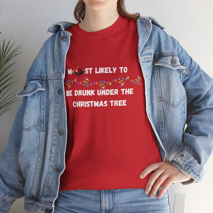 Most Likely To Food & Drink Edition (Dark Apparel) | Christmas Humor | Gift for Friends & Family