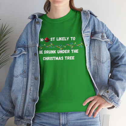 Most Likely To Naughty Edition (Dark Apparel) | Christmas Humor | Gift for Friends & Family