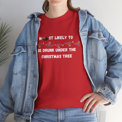 Most Likely To Naughty Edition (Dark Apparel) | Christmas Humor | Gift for Friends & Family