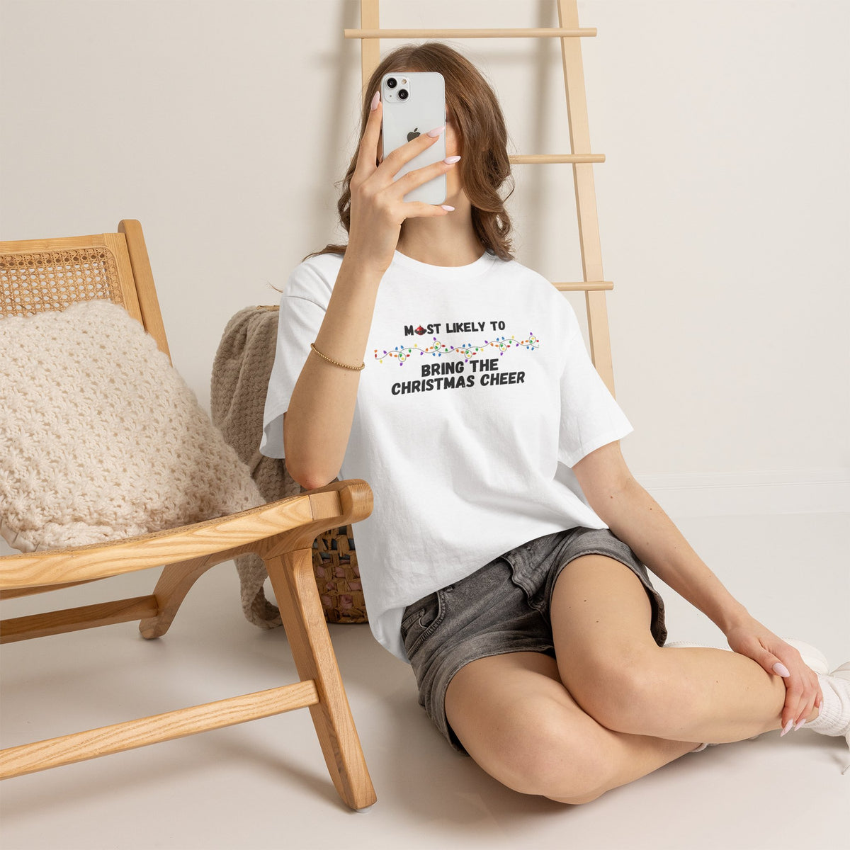 Most Likely To Christmas Spirit (Light Apparel) | Christmas Humor Tee | Gift for Friends & Family