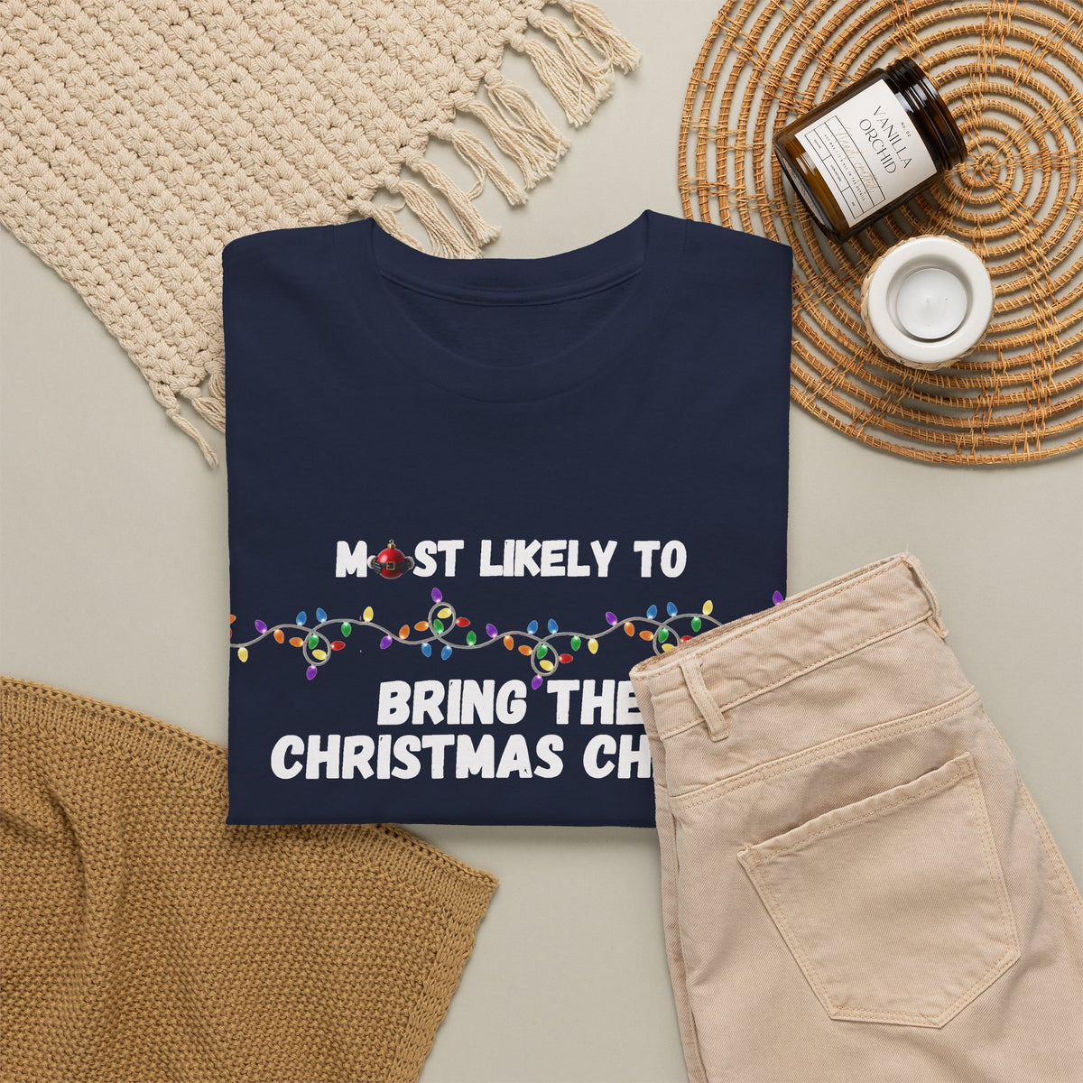 Most Likely To Christmas Spirit Edition (Dark Apparel) | Christmas Humor | Gift for Friends & Family