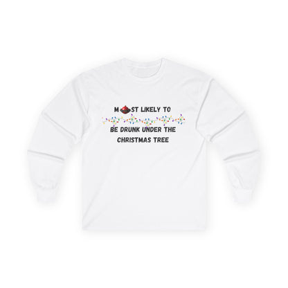 Most Likely To Food & Drink Edition (Light Apparel) | Christmas Humor Tee | Gift for Friends & Family