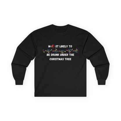 Most Likely To Food & Drink Edition (Dark Apparel) | Christmas Humor | Gift for Friends & Family