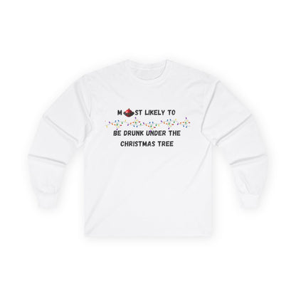 Most Likely To Food & Drink Edition (Light Apparel) | Christmas Humor Tee | Gift for Friends & Family