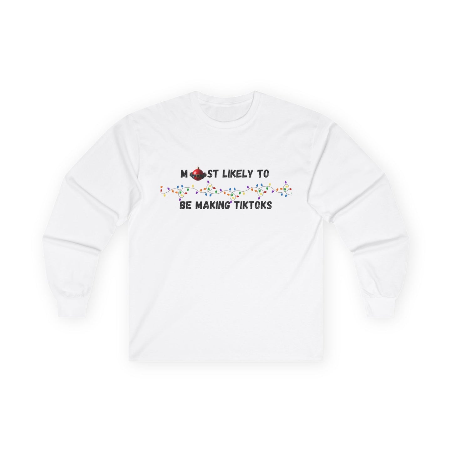 Most Likely To Christmas Day Edition (Light Apparel) | Christmas Humor Tee | Gift for Friends & Family