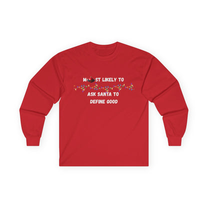 Most Likely To Santa Edition (Dark Apparel) | Christmas Humor | Gift for Friends & Family