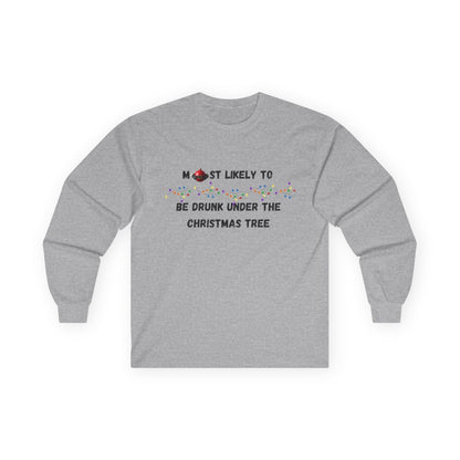 Most Likely To Food & Drink Edition (Light Apparel) | Christmas Humor Tee | Gift for Friends & Family