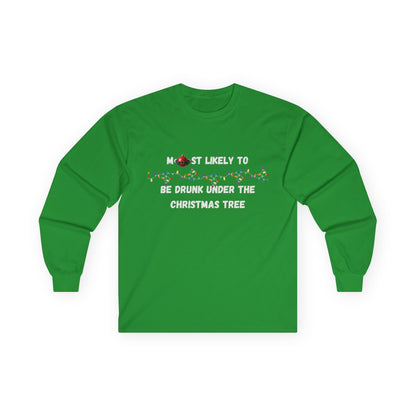 Most Likely To Naughty Edition (Dark Apparel) | Christmas Humor | Gift for Friends & Family