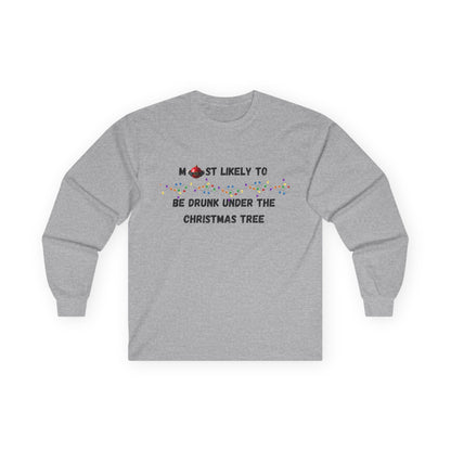 Most Likely To Food & Drink Edition (Light Apparel) | Christmas Humor Tee | Gift for Friends & Family