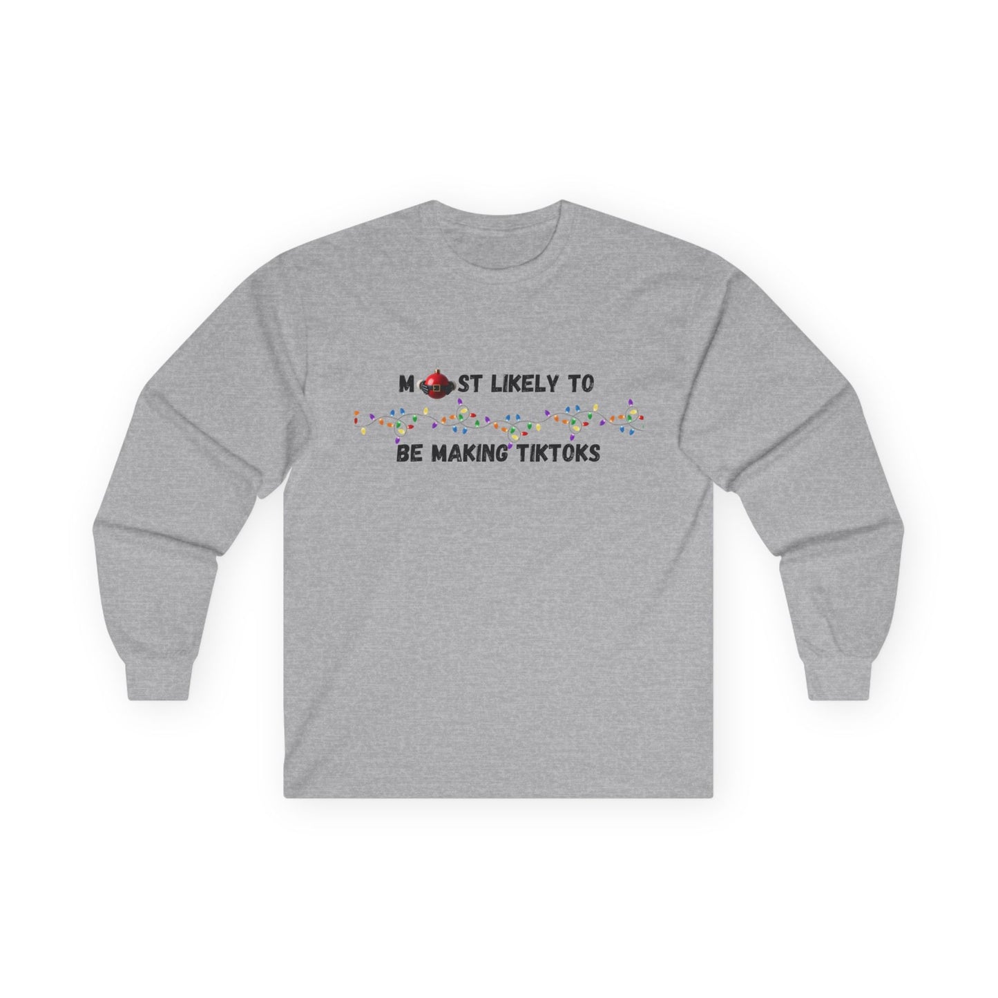 Most Likely To Christmas Day Edition (Light Apparel) | Christmas Humor Tee | Gift for Friends & Family